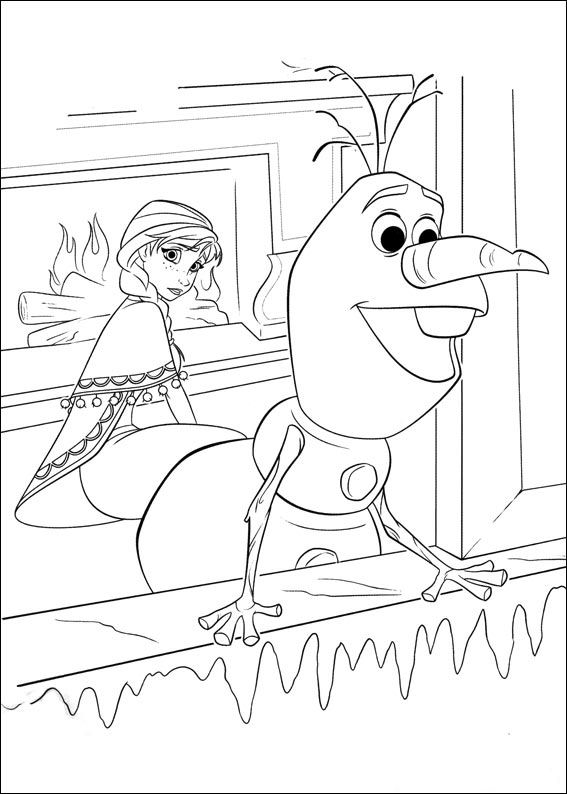 Plansa de colorat cu Frozen 51 47